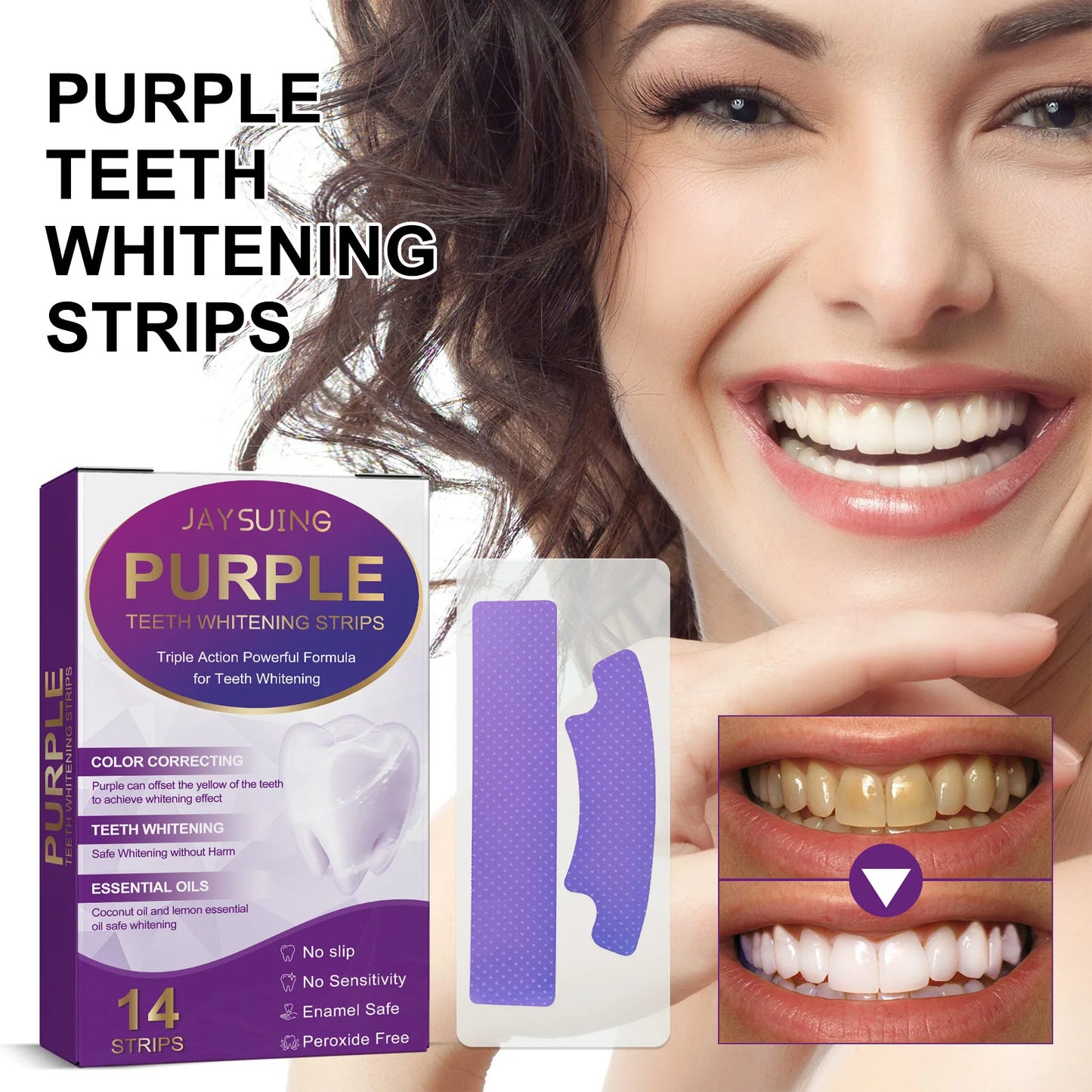 Jaysuing PurpleWhite Strips