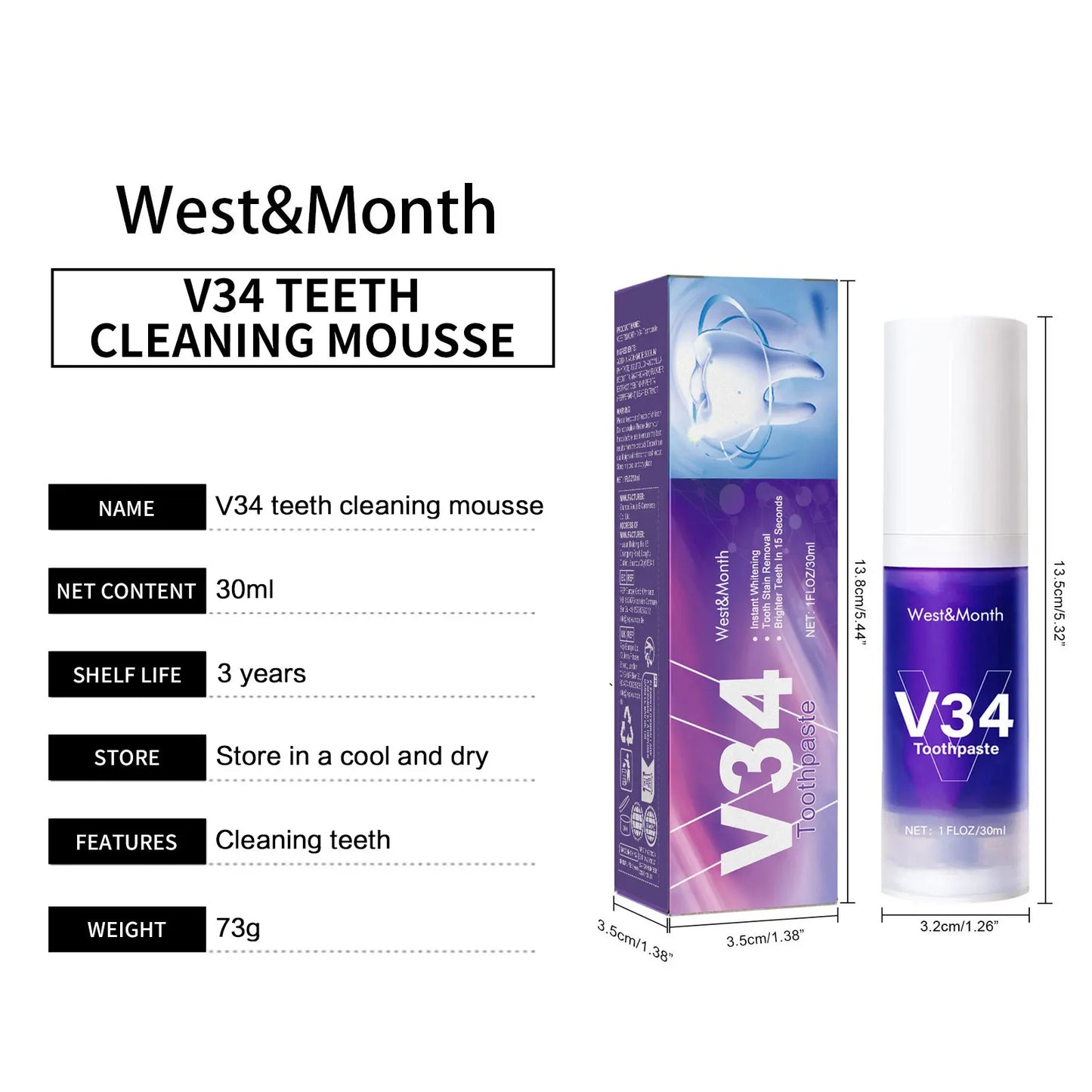 West&Month SmileBright Toothpaste