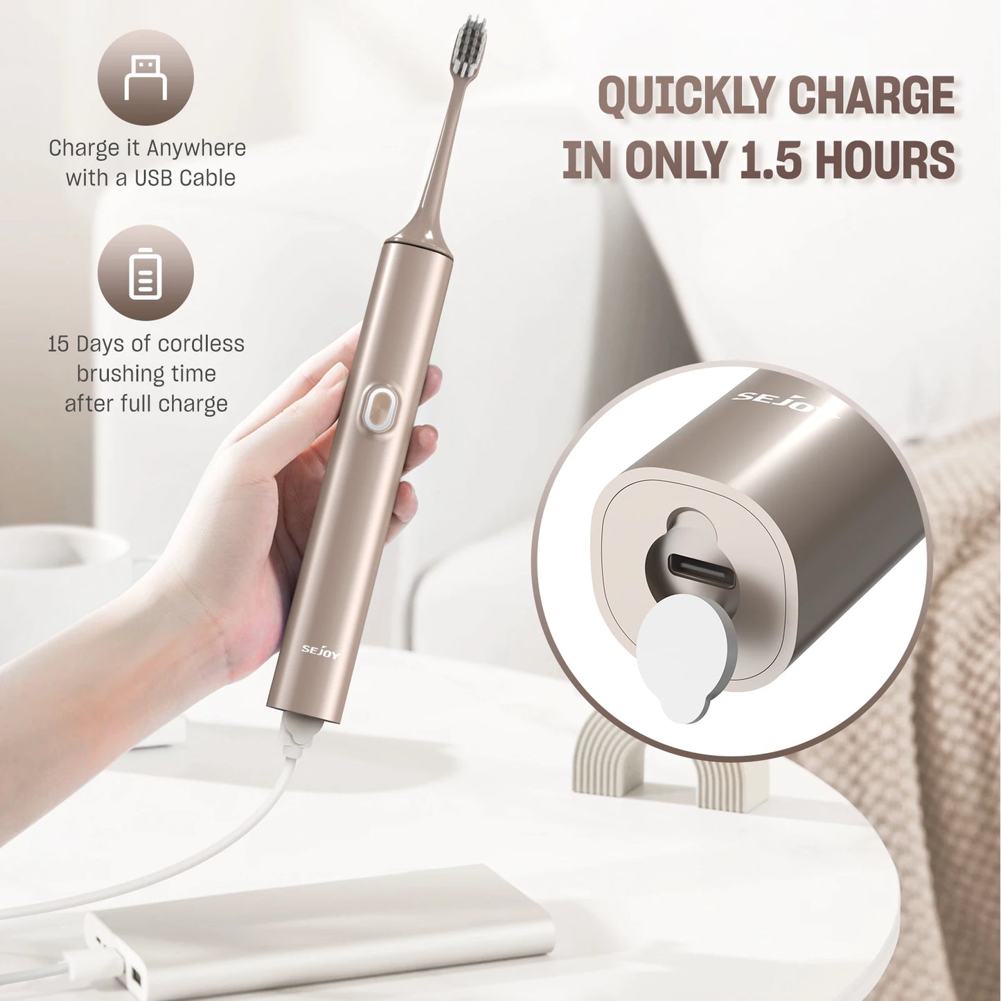 Sejoy WhitePulse 4-Mode Toothbrush