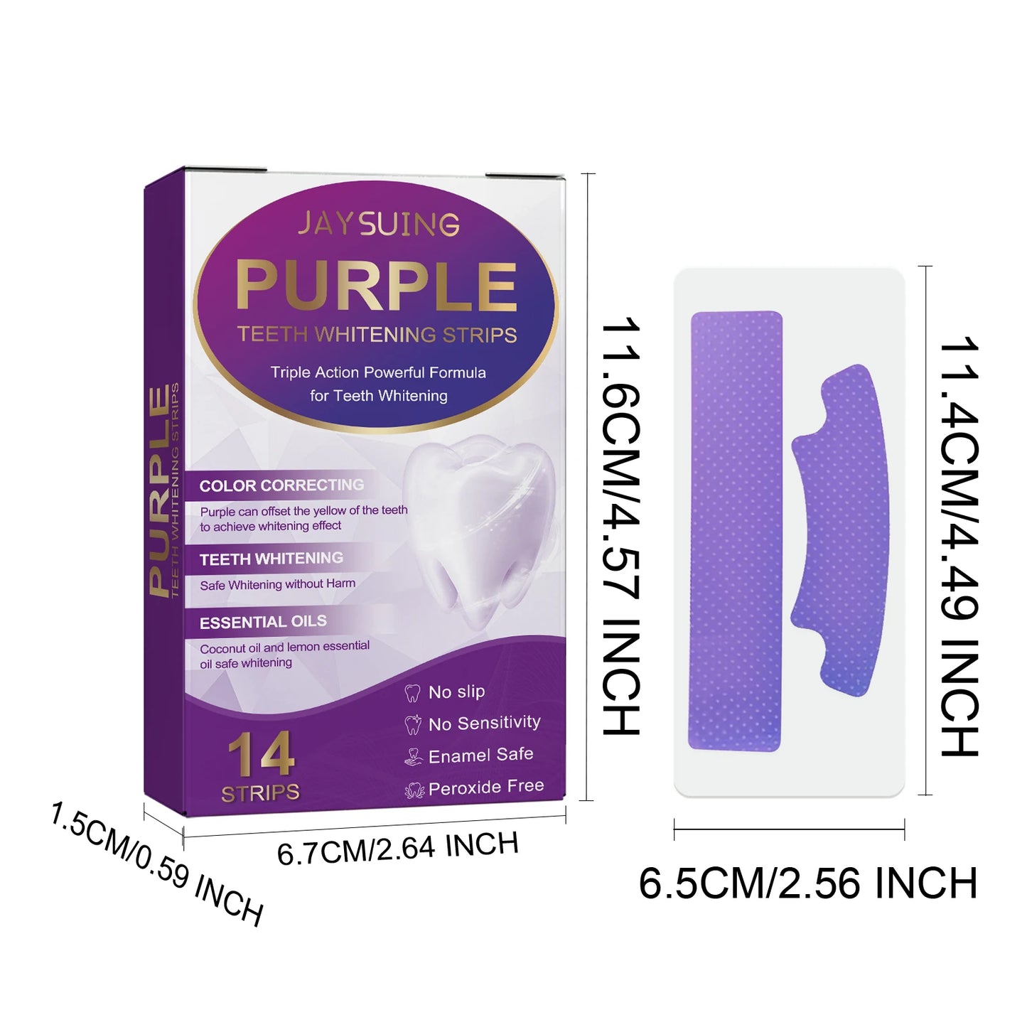 Jaysuing PurpleWhite Strips